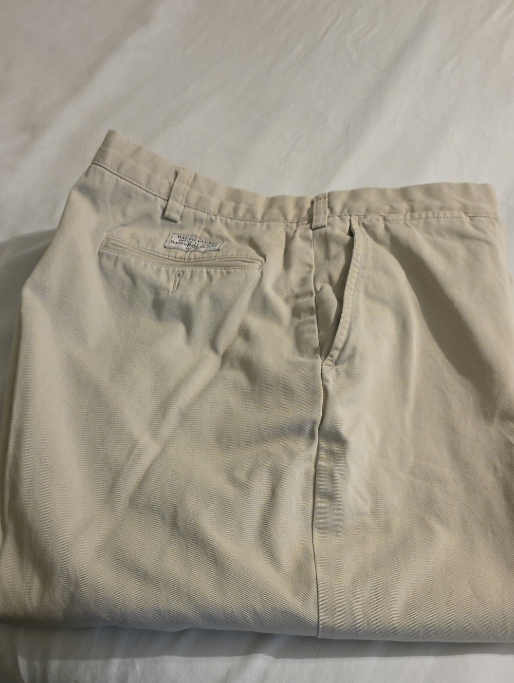 Polo by Ralph Lauren Cream Chino Pants